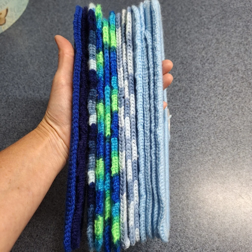 Handmade, Knitted Children's Hangers Bundle of 12